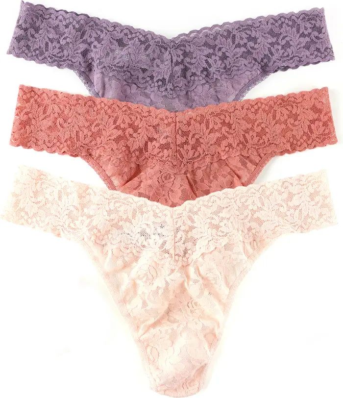 Holiday Assorted 3-Pack Original Rise Thongs | Nordstrom