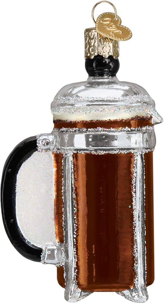 Old World Christmas French Coffee Press Ornament, Multi | Amazon (US)