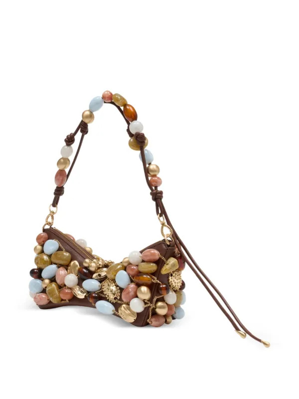 Cult Gaia Mercier Mini Shoulder Bag | Brown | FARFETCH CA | Farfetch Global