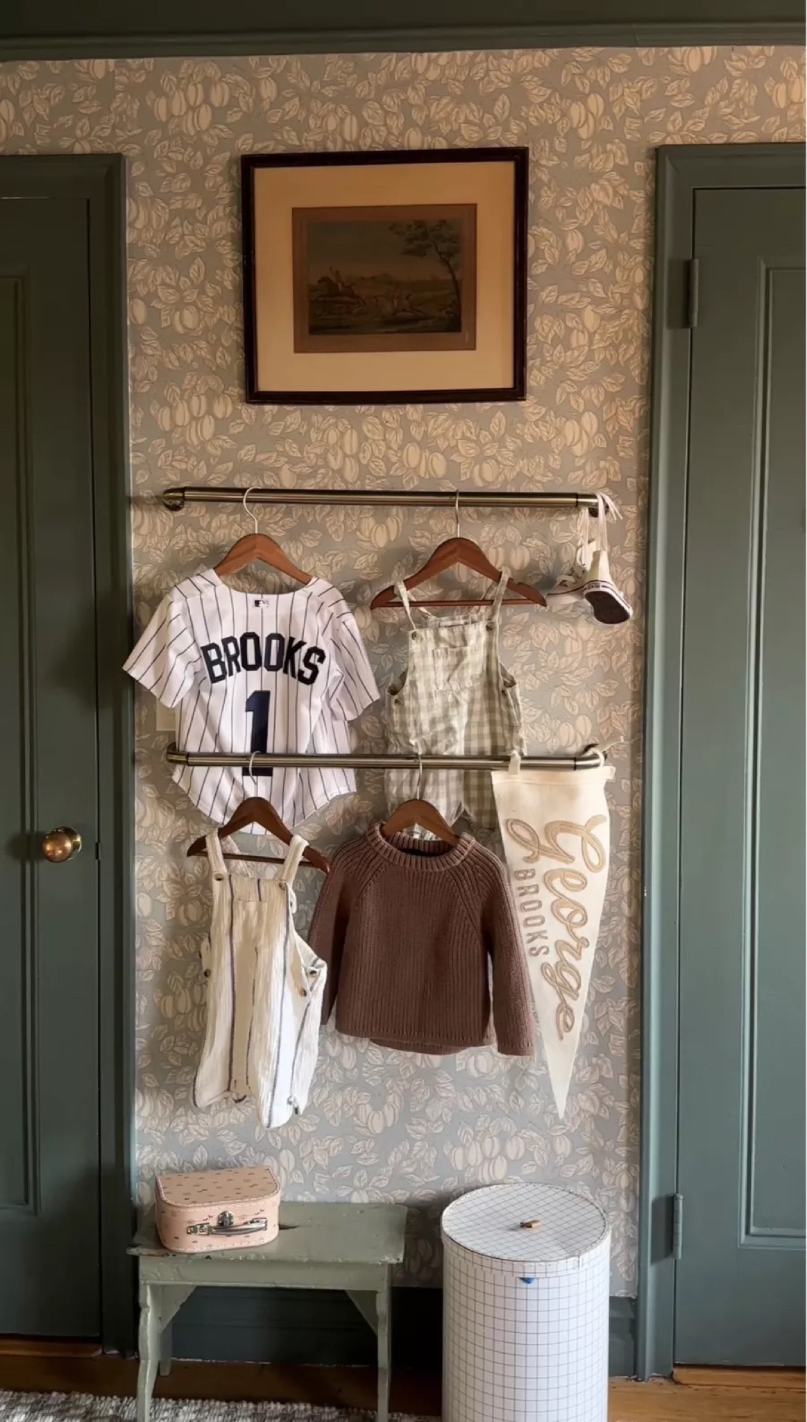 Using curtain rods as a clothing rack in the nursery

#LTKbaby #LTKkids #LTKhome