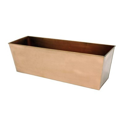 Medium Galvanized Metal Rectangular Planter Box Copper - ACHLA Designs | Target