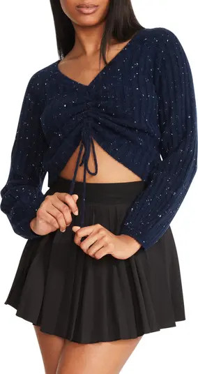 Ruched Out Crop Sweater | Nordstrom