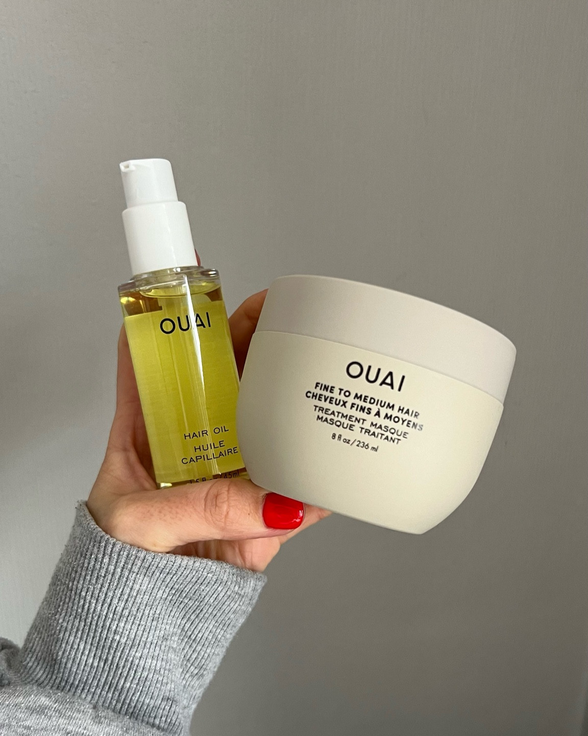 The three products I’m currently using on my hair. 

I’ve been using the air dry foam for a few weeks and I’m getting on really well with it. So I thought I’d look into more products by this brand. 

I tried this oil in store before I bought it. I’m always nervous about oils as my past experience with them hasn’t been great. But I couldn’t believe how well my hair took to this one, the glossy super smooth finish was just what my hair needed. 

And I was looking for a hair mask to replace my conditioner and as I’m getting on so well with other Ouai products I thought I would give this one a go. It sounds like that I need…fights frizz, smooth split ends and strengthens hair…

#LTKbeauty #LTKeurope