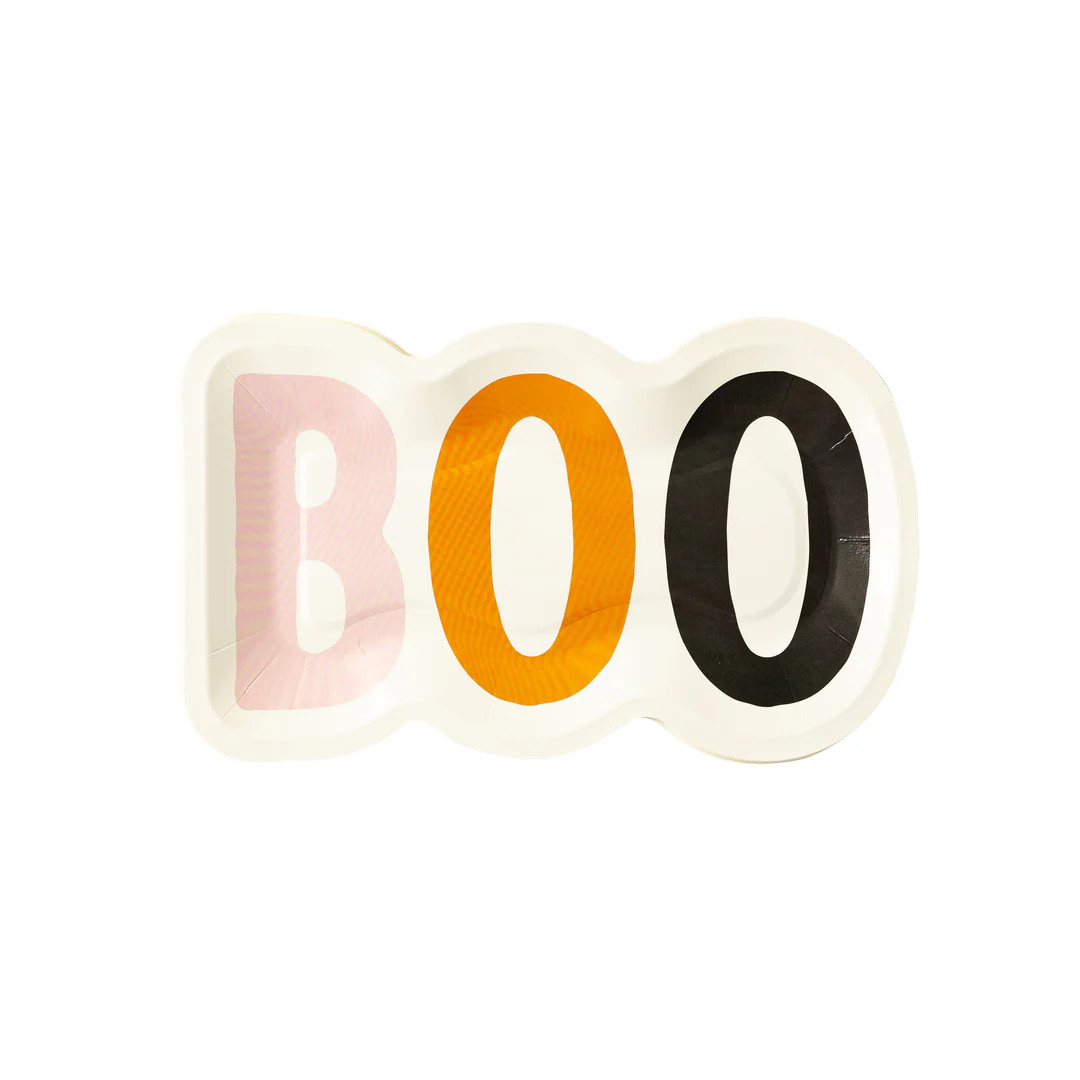 Hey Pumpkin Boo Shaped Paper Plate | My Mind's Eye