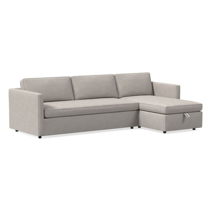 Harris 2-Piece Sleeper Sectional w/ Storage Chaise (109") | West Elm (US)