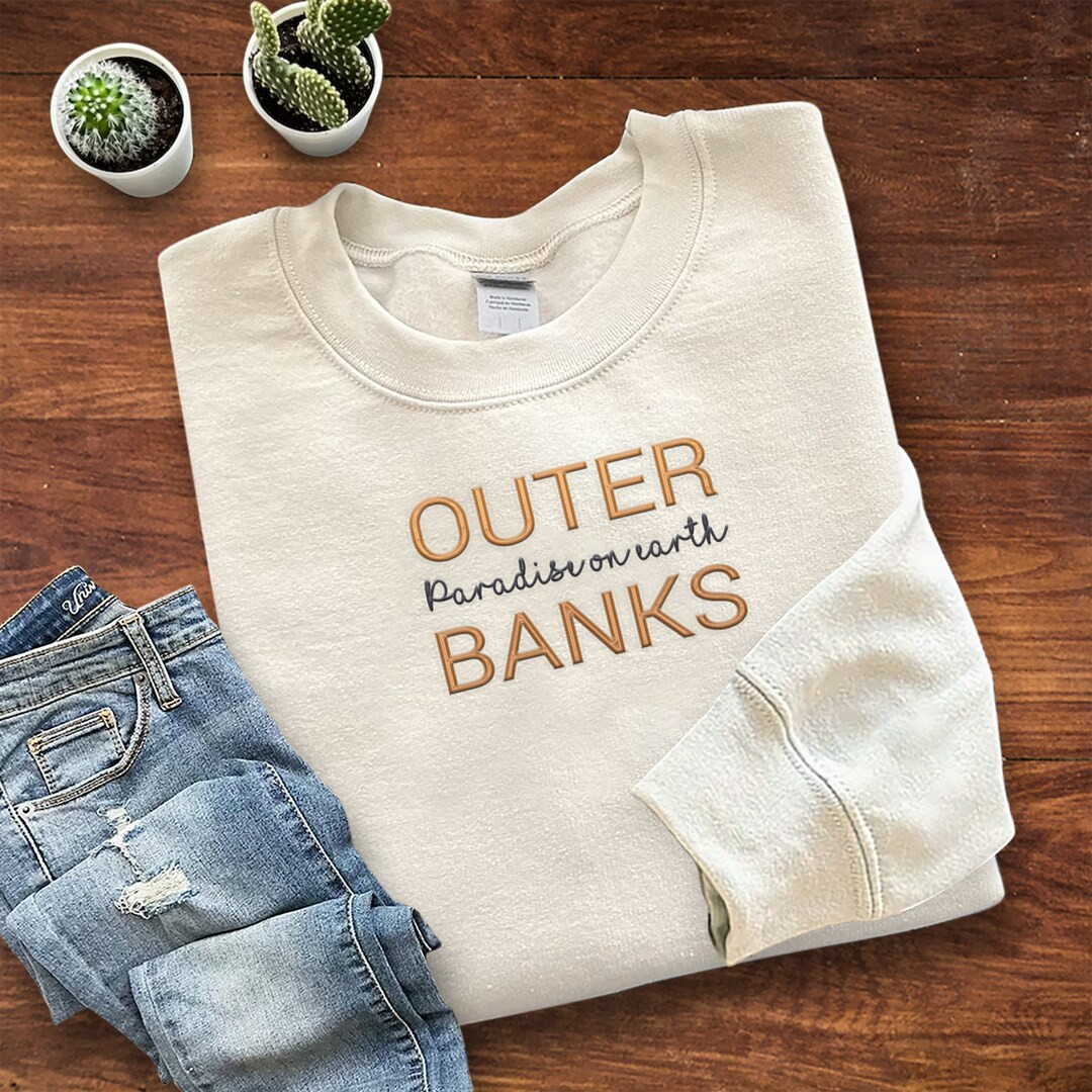 Outer Banks Paradise on Earth Shirt. Embroidered Sweatshirt/Hoodie. Paradise on Earth Sweatshirt.... | Etsy (US)