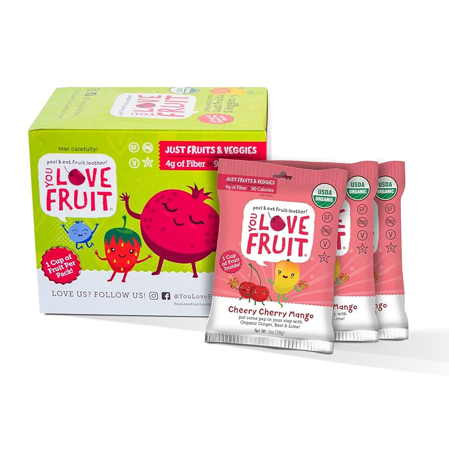 YOU LOVE FRUIT – CHEERY CHERRY MANGO All Natural Fruit Snacks, Healthy Snack Pack, Real Fruit! ... | Amazon (US)