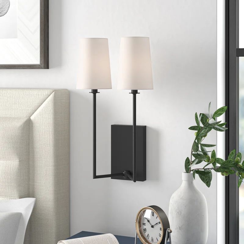 Frith 1 - Light Dimmable Gold Armed Sconce | Wayfair North America