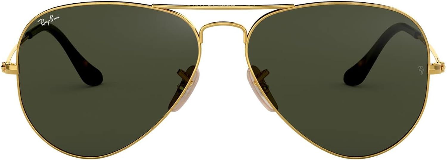 Ray-Ban RB3025 Classic Mirrored Aviator Sunglasses | Amazon (US)