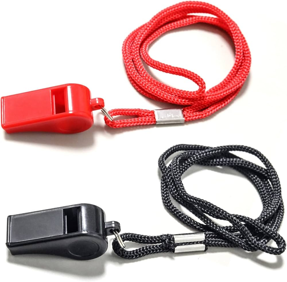 Whistle with Lanyard for Coaches, Referees, Training, Outdoor Camping Accessories,Dog Whistle, Em... | Amazon (US)