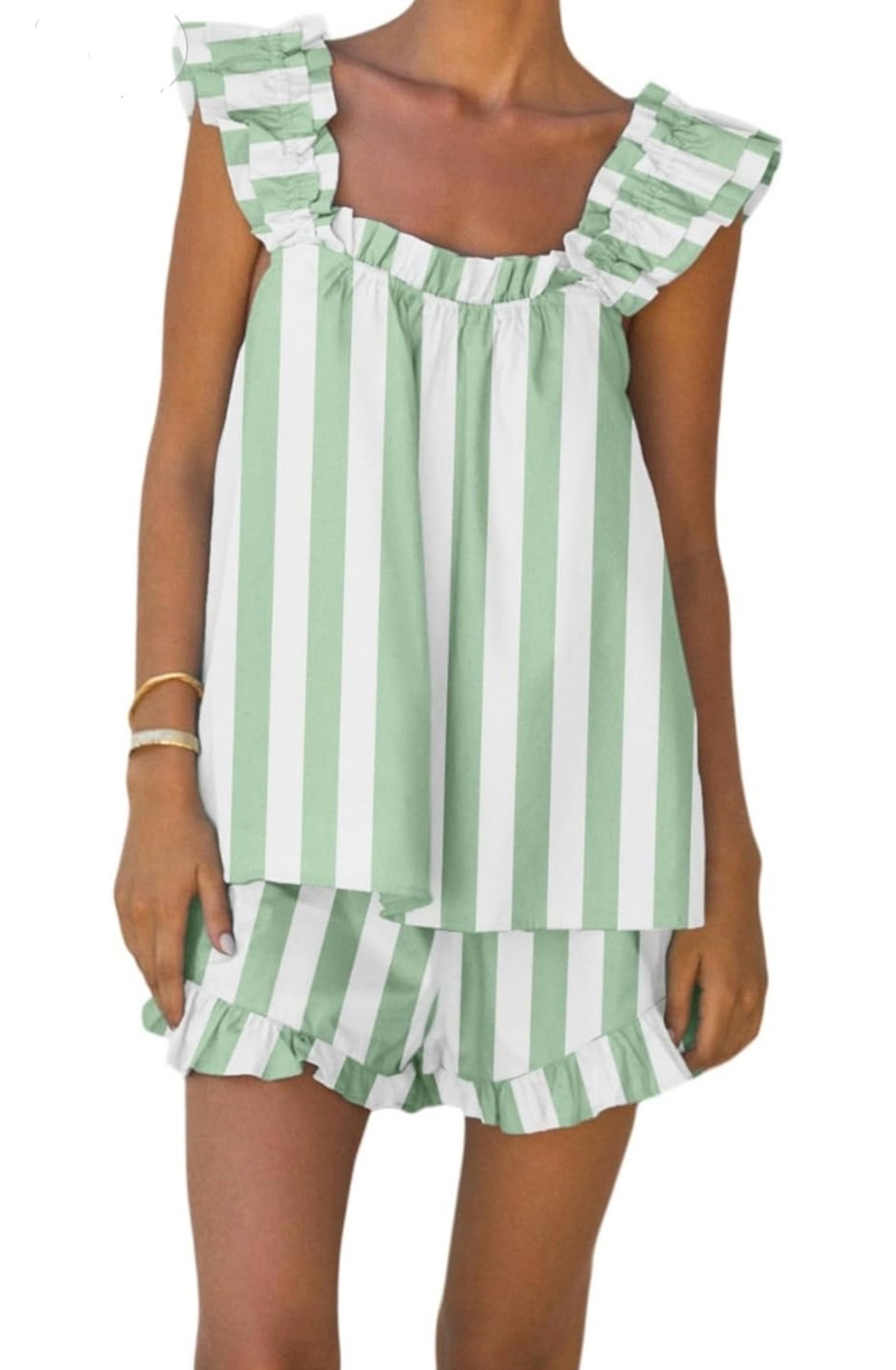 Amazon striped two piece set 