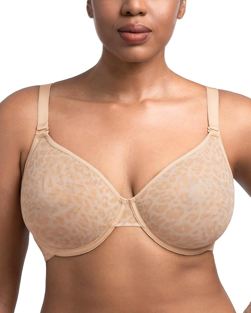 HSIA Minimizer Bras for Women Full Coverage Underwire Unlined Mesh Plus Size Convertible Bra for ... | Amazon (US)
