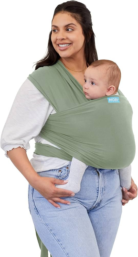Moby Classic Baby Wrap (Pear) - Baby Wearing Wrap for Parents On The Go - Baby Wrap Carrier for N... | Amazon (US)