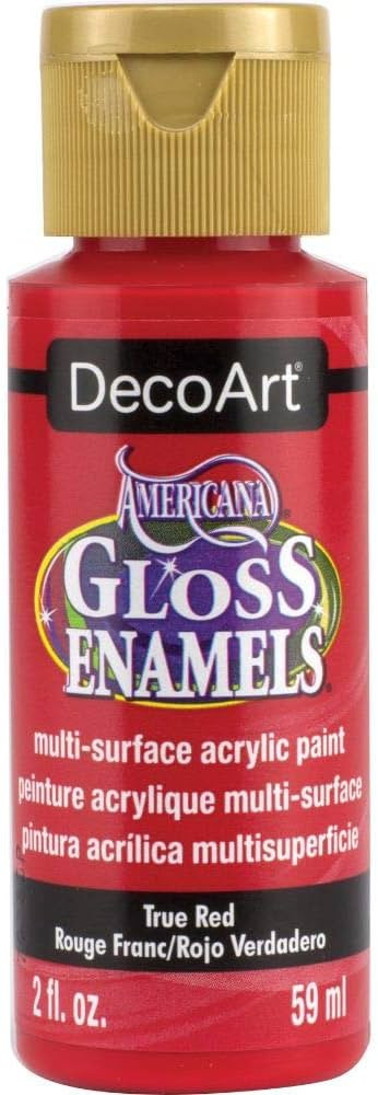 DecoArt Americana Gloss Enamel Paint, 2-Ounce, True Red (DAG129-30) | Amazon (US)