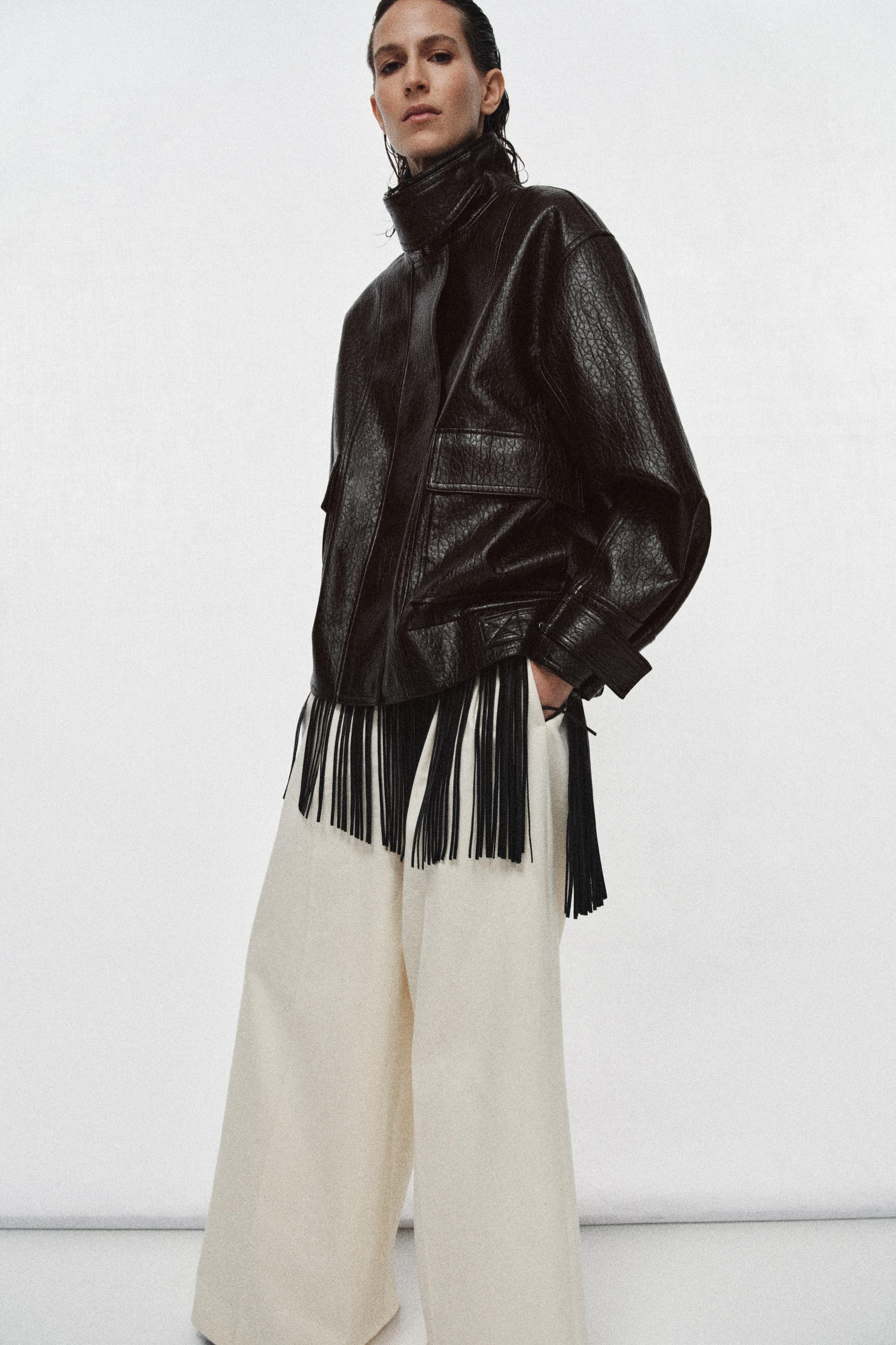 ZW COLLECTION FAUX LEATHER JACKET | Zara UK