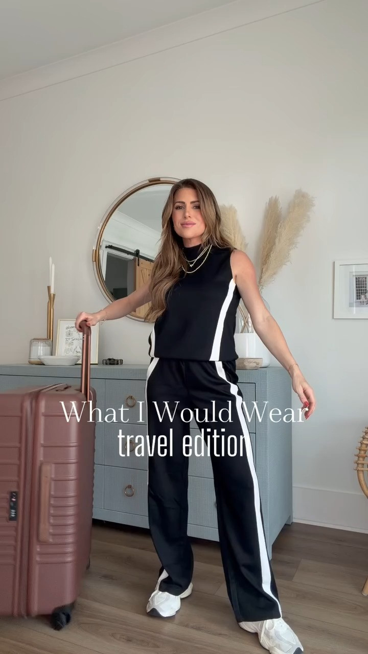 Travel outfit, comfy style, elevated airport outfit, beis, lugagge set, jess fay 

 #LTKTravel