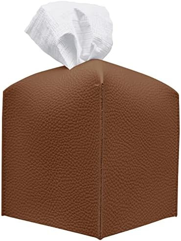 Carrotez Tissue Box Cover, [Refined] Modern PU Leather Square Tissue Box Holder - Decorative Hold... | Amazon (US)