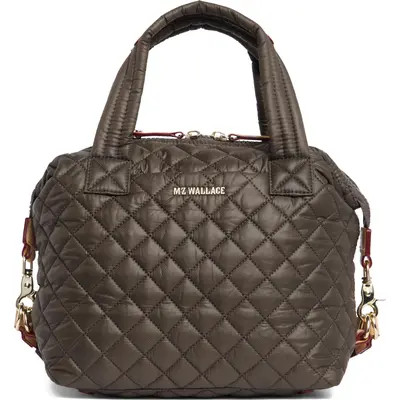 MZ Wallace Small Sutton Deluxe Quilted Nylon Crossbody Bag in Magnet at Nordstrom | Nordstrom
