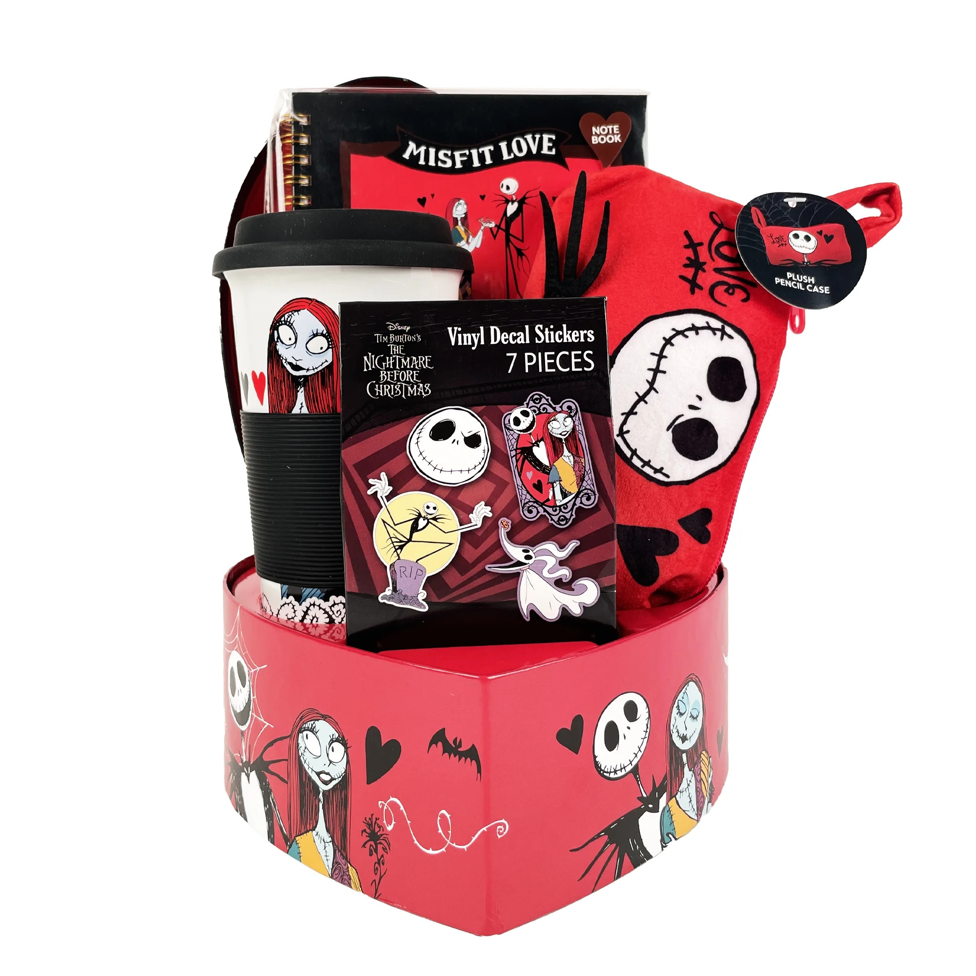 The Nightmare Before Christmas Valentines Day Heart Box Gift Set | Walmart (US)