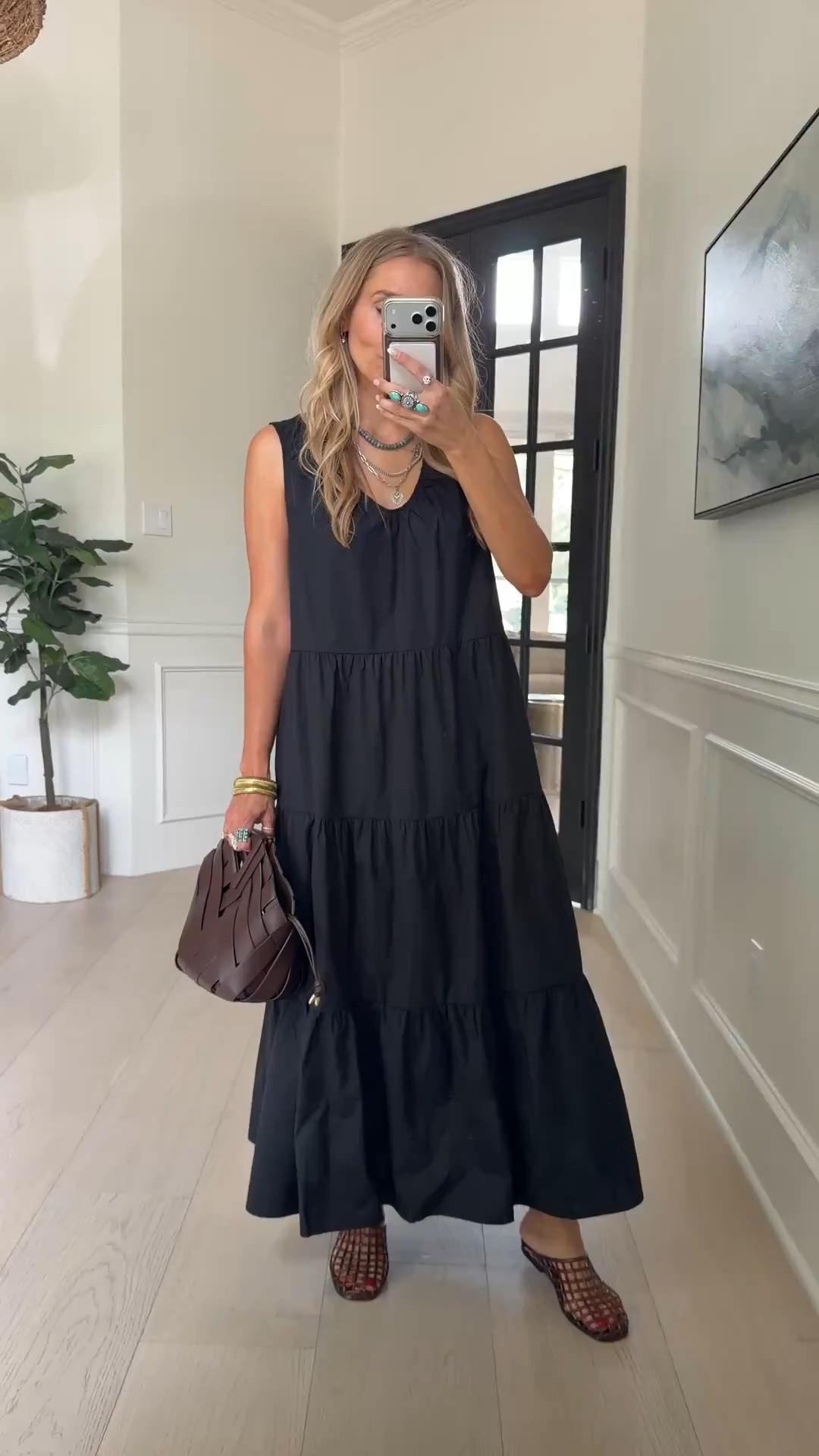 🤍Flowy boho vibes Target 🎯 dress! Comes in a polka dot print too!