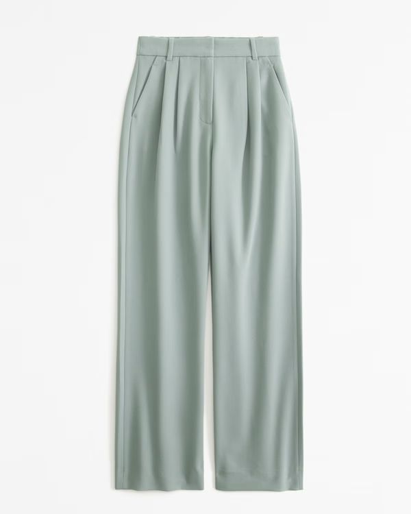 Women's Curve Love A&F Sloane Tailored Pant | Women's Bottoms | Abercrombie.com | Abercrombie & Fitch (US)