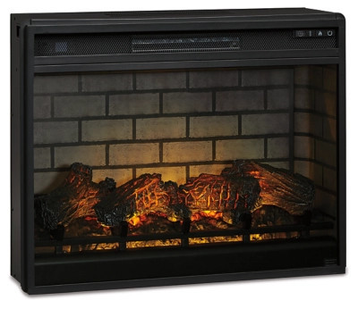 Entertainment Accessories 31" Electric Infrared Fireplace Insert, Black | Ashley Homestore
