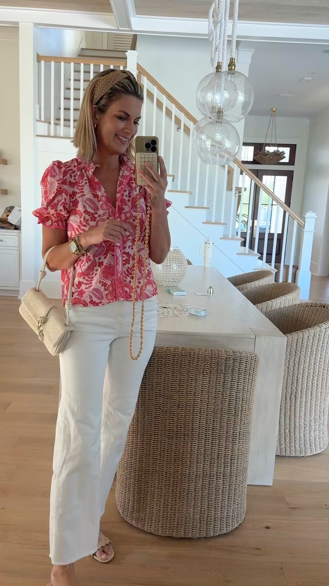 Date night outfit. Use code PINTERESTING15 for a discount on this top.  Wearing size small and 27 tall in the white jeans.

#LTKgrwm #LTKTall #LTKSaleAlert