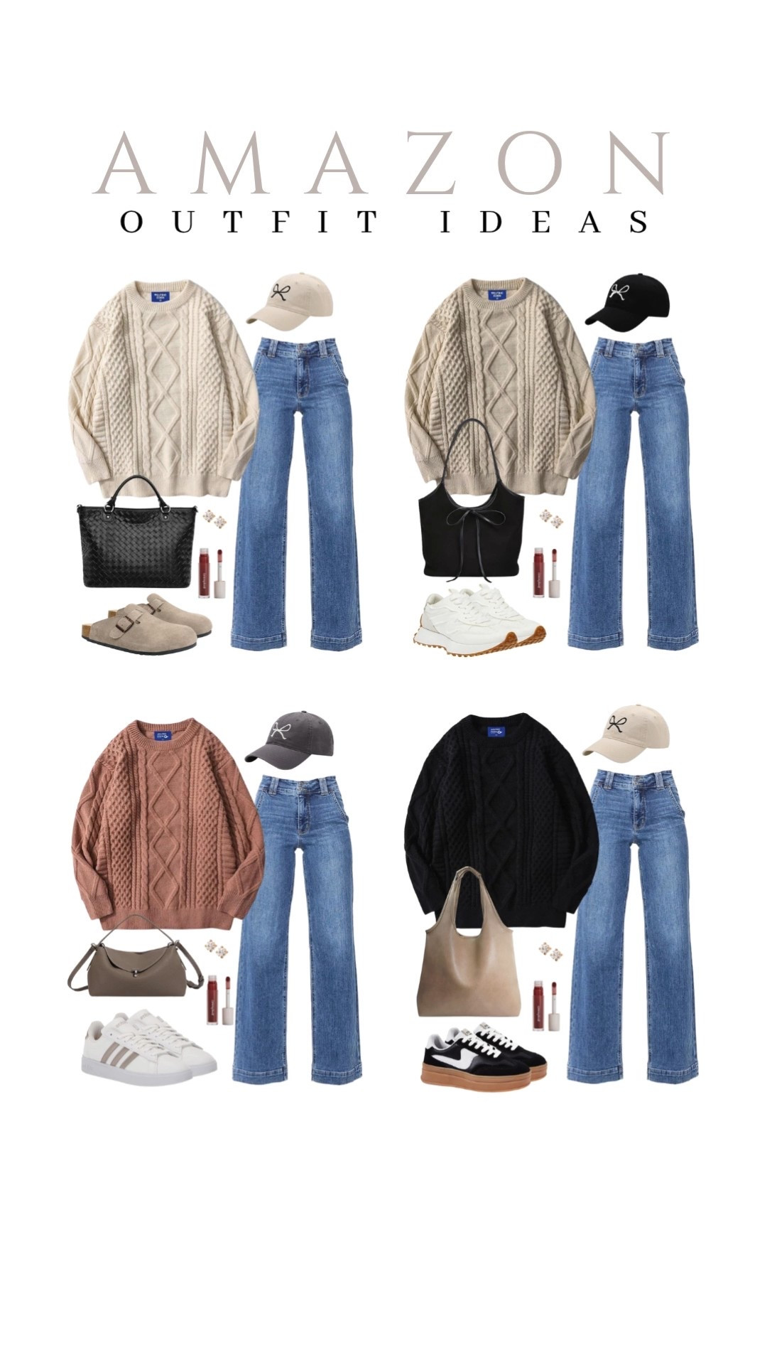 Comfy and cute ways to wear a chunky sweater and jeans this season! These looks are simple and easy to wear!
steve madden sneakers, leather hobo bag, stud earrings, beauty finds, affordable fashion, trendy look, viral products, casual outfit idea, how to style, ways to style, fall style, amazon fashion, affordable style, fall outfit idea

#LTKU #LTKSeasonal #LTKStyleTip