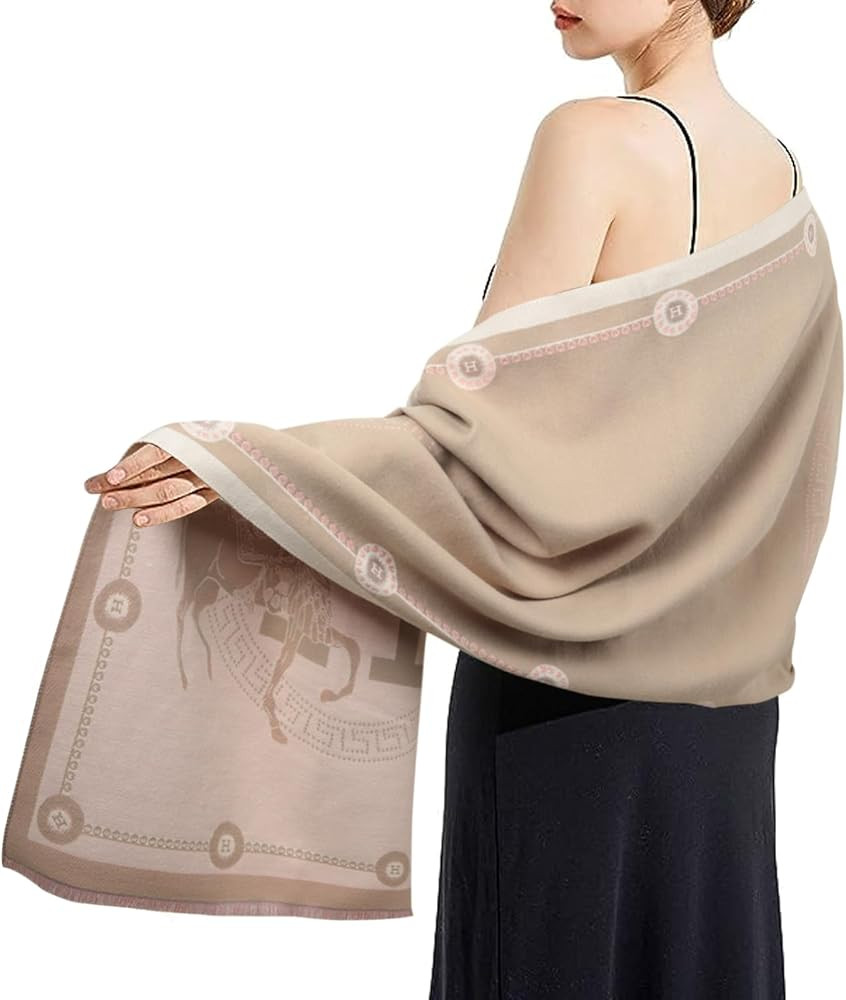 EXTREE Women Scarf Pashmina Shawl Wrap for Evening Dressing Blanket Open Front Poncho Cape | Amazon (US)