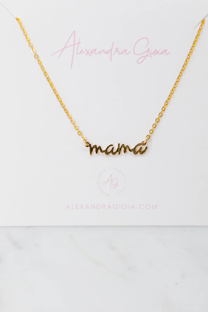 Mama Necklace {Script} | Alexandra Gioia