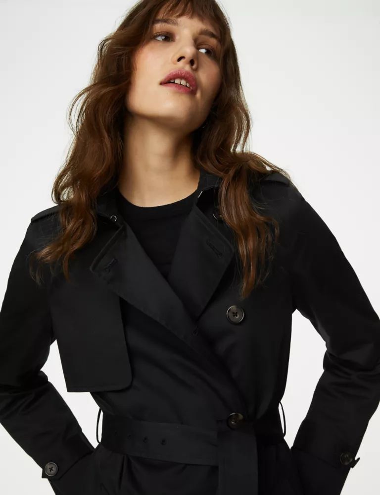 Cotton Rich Belted Longline Trench Coat | Marks & Spencer (UK)