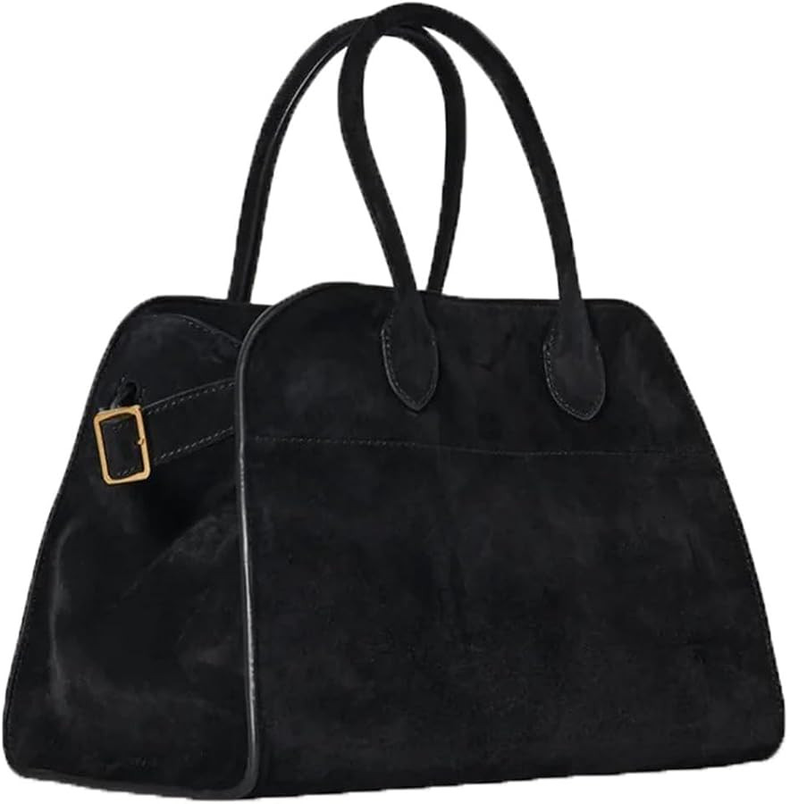 Soft Suede Satchels Bags for Women, Fashion Vintage Top-Handle Tote Bags,Large Capacity Casual Ho... | Amazon (US)