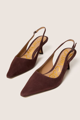 SAM EDELMAN Women's Bianka Sling Back Shoes, Size 11, Brown | Evereve