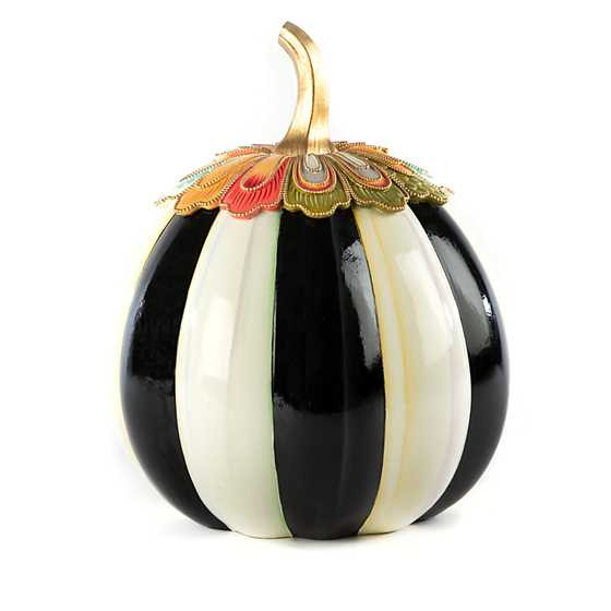 Aurora Stripe Pumpkin - Large | MacKenzie-Childs