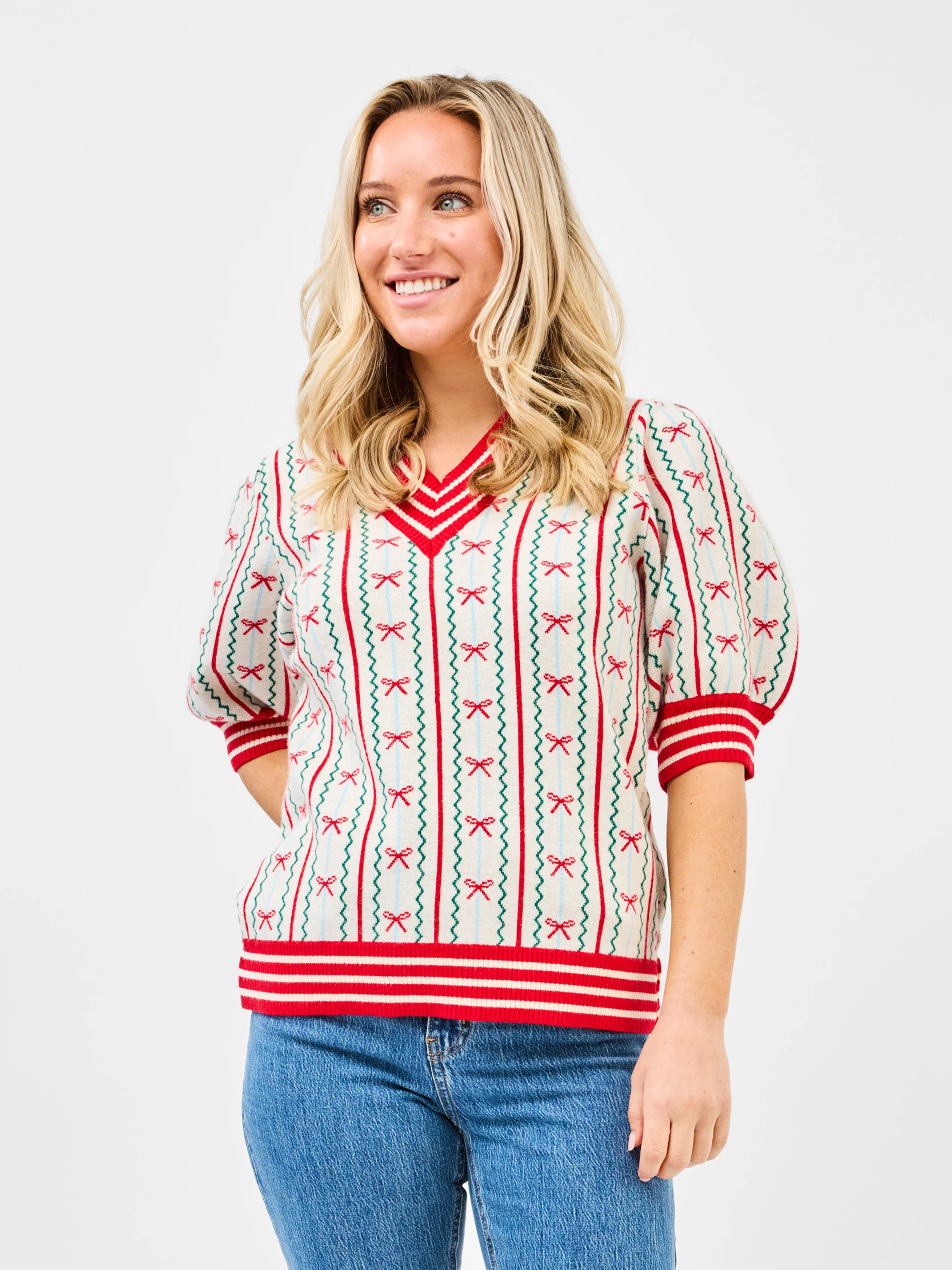 Faith Sweater | In A Bow Ivory | Mary Square