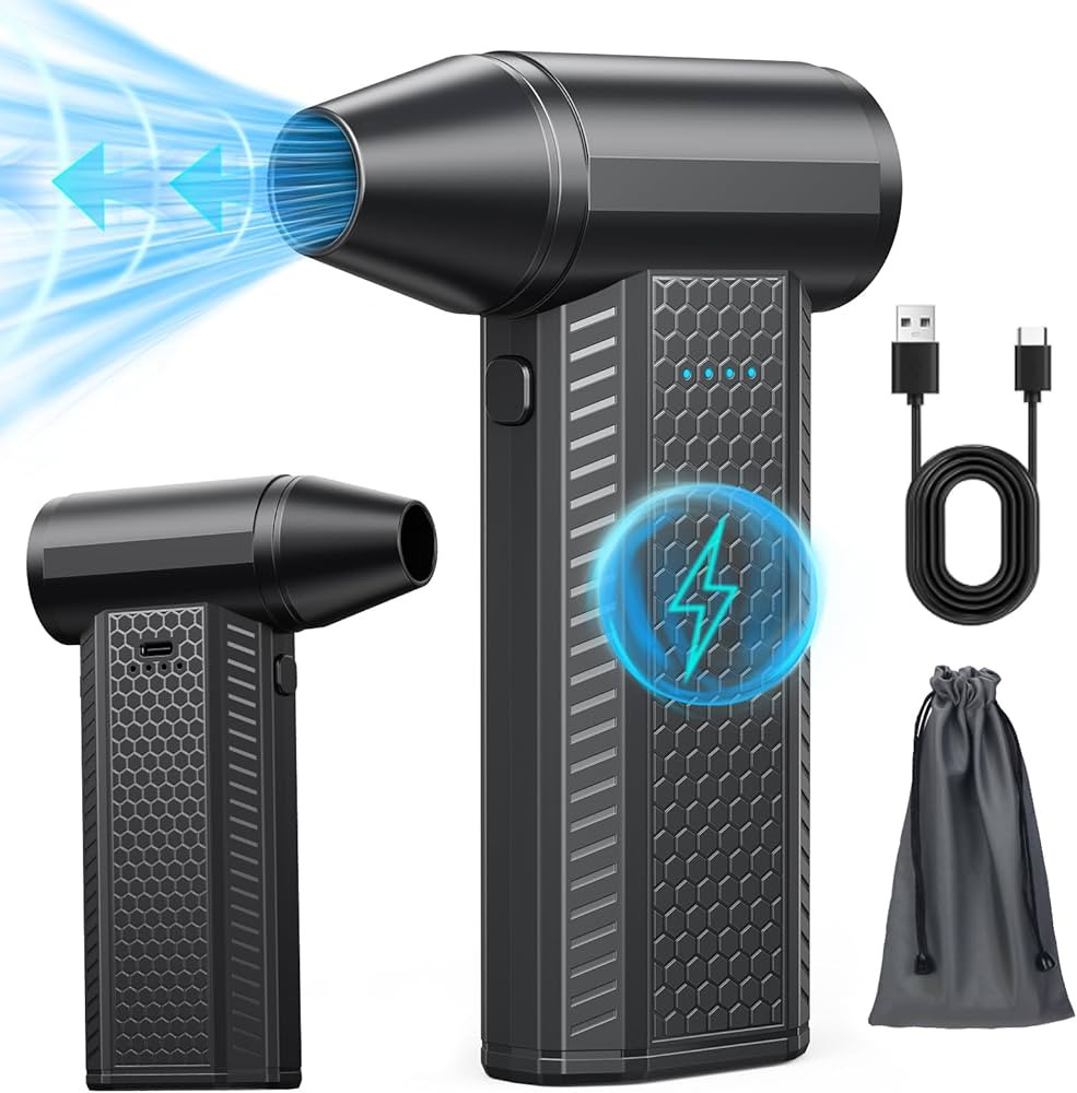 Fourq Electric Air Duster - 130000RPM Compressed Air Duster,4 Gear Adjustable Jet Dry Blower can ... | Amazon (US)