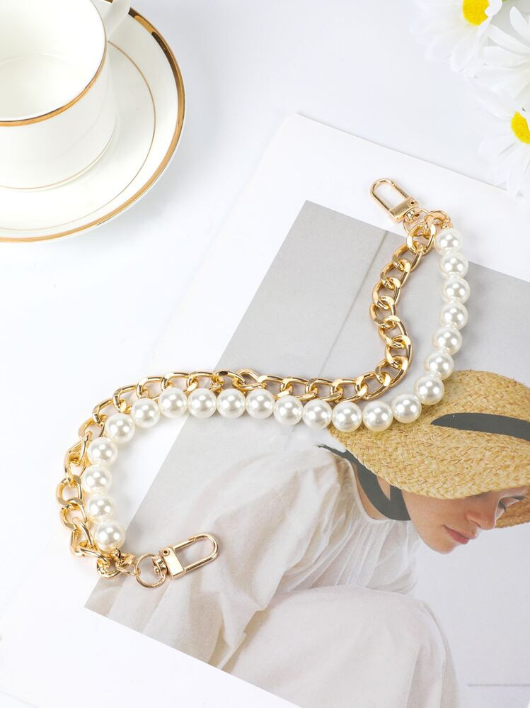 Fashionable Pearl Decor Handbag Pendant | SHEIN