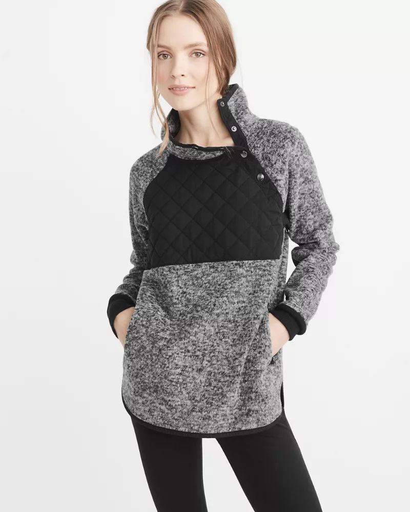 Asymmetrical Snap Pullover | Abercrombie & Fitch US & UK