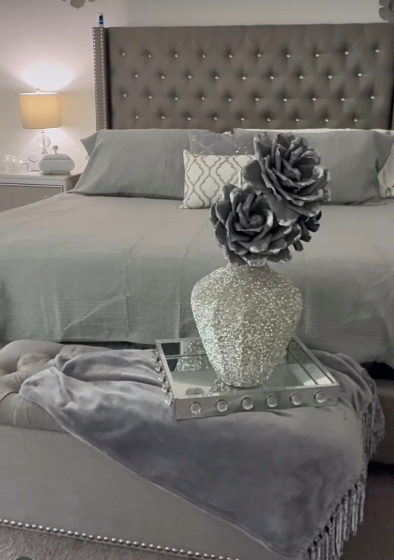 Luxurious buttery soft gray duvet. Shop this   beautiful 3 piece duvet at➡️ 
 https://www.croscill.com/products/ellis-3-piece-duvet-set?utm_source=Influencer&utm_medium=IG&referral=gypsee_interior_decor

#LTKSaleAlert #LTKSeasonal #LTKStyleTip