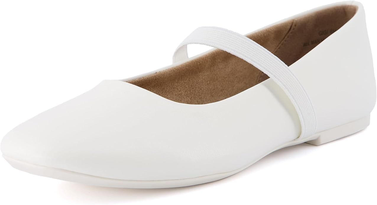 CUSHIONAIRE Women's Gigi Mary Jane Flat with +Memory Foam and Wide Widths Available | Amazon (US)