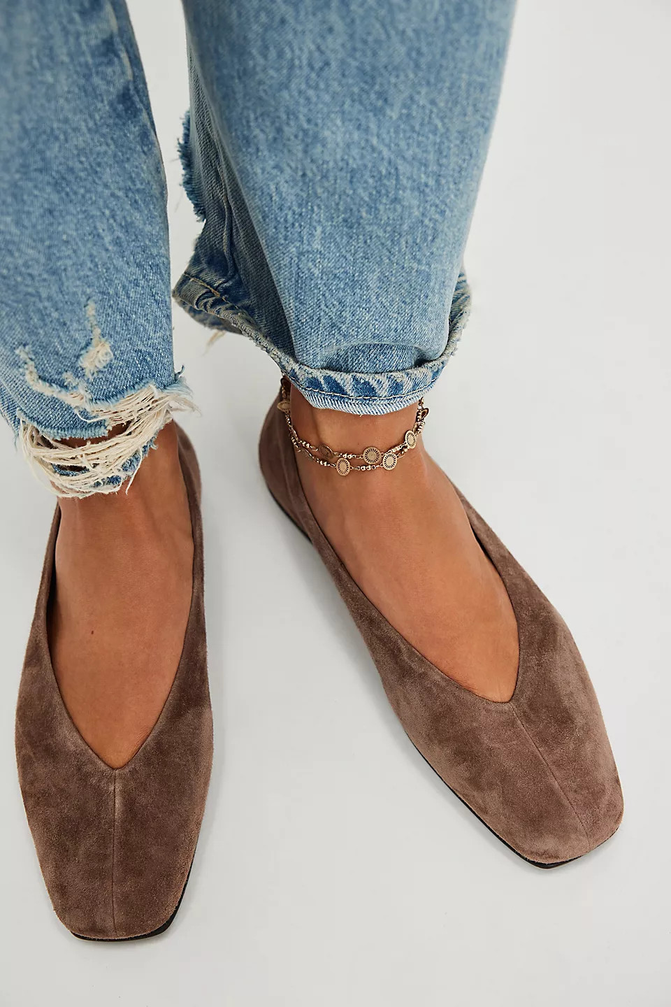 Everyday Flat by Jeffrey Campbell at Free People in Dark Tan, Size: US 8.5 | Free People (UK)