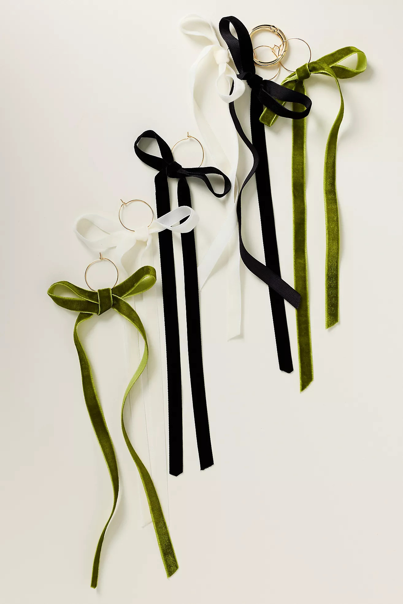 Velvet Bow Wine Charms, Set of 6 | Anthropologie (US)