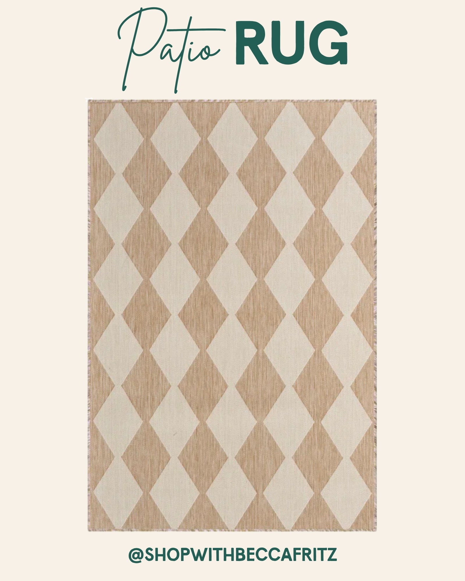 ☀️ This viral patio rug is making waves on TikTok and it’s under $50 right now! 🙌🏻 Stylish, durable, and perfect for sprucing up your outdoor space. Grab it while it’s still in stock! #BeccaFritzFinds #PatioStyle

#LTKFindsUnder50 #LTKHome #LTKSaleAlert