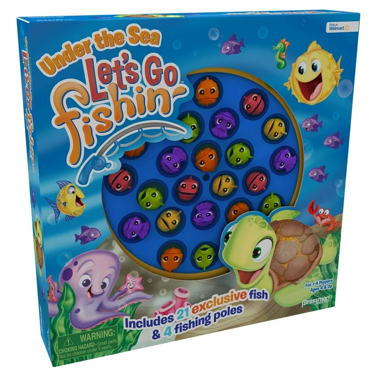 Pressman Let's Go Fishin' - Under The Sea Game for Kids and Families (Walmart Exclusive) | Walmart (US)