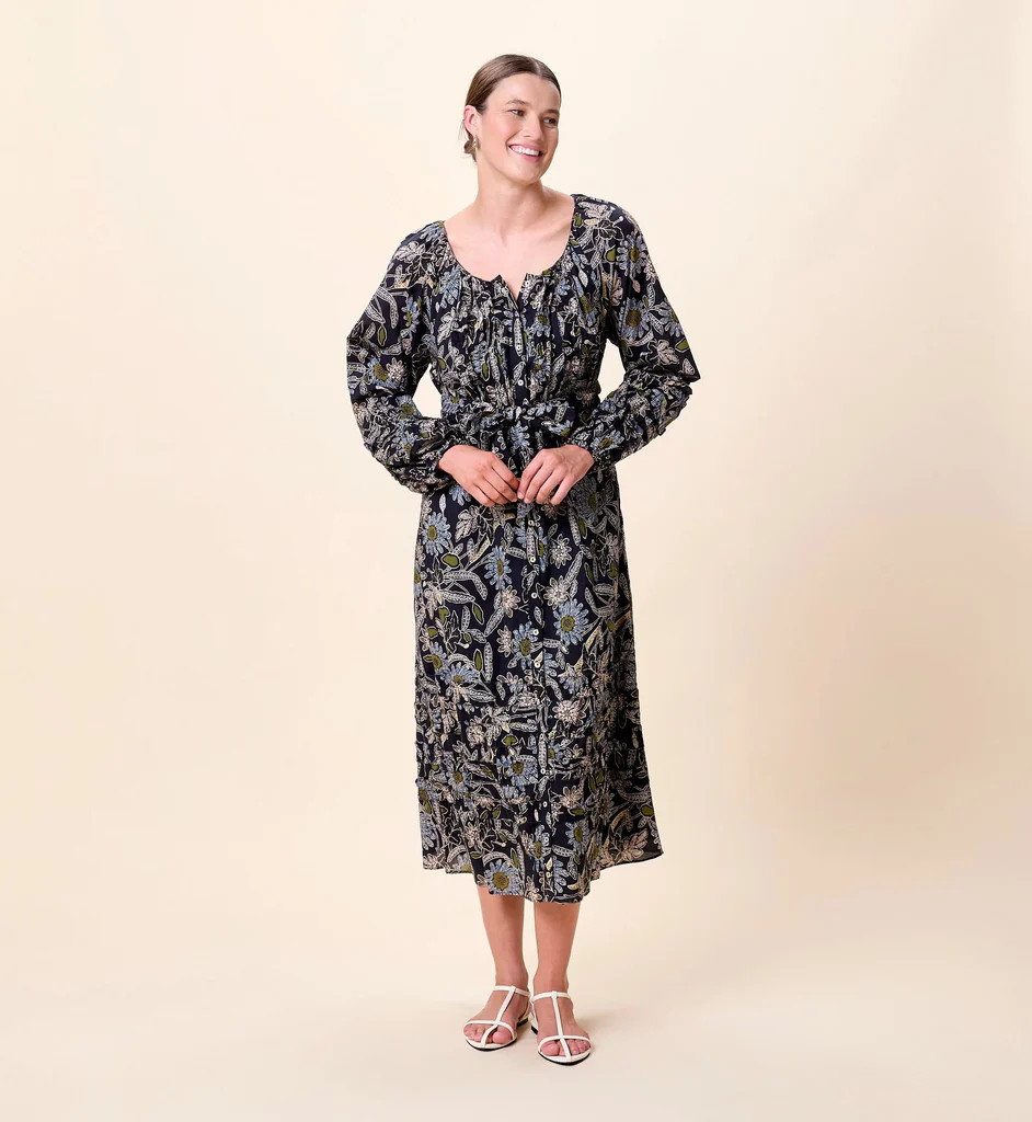 Melinda Midi Dress | Dark Magnolia | Cleobella