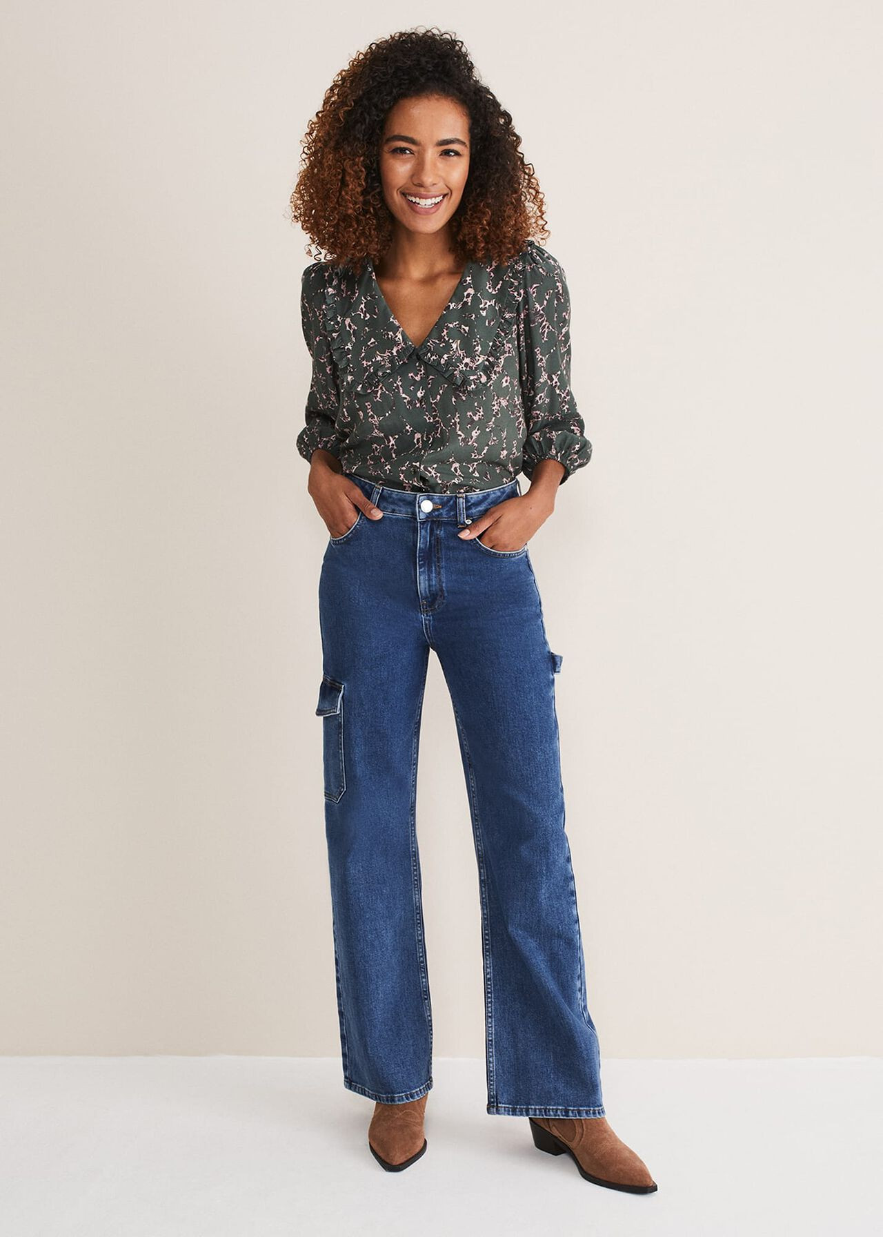Scout Cargo Wide Leg Jeans | Phase Eight (UK)