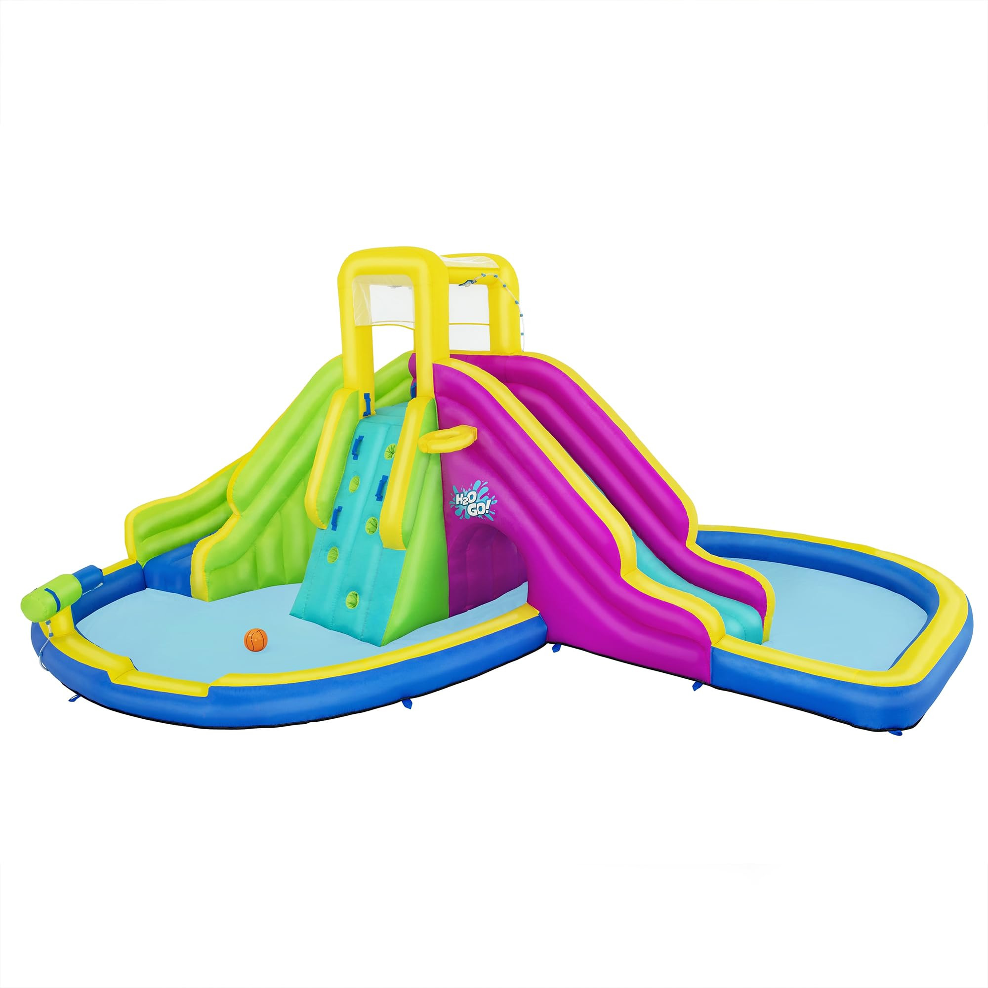 Bestway H2OGO! Funfinity Splash Kids Outdoor Inflatable Mega Water Park with Blower Air Pump, Spl... | Amazon (US)