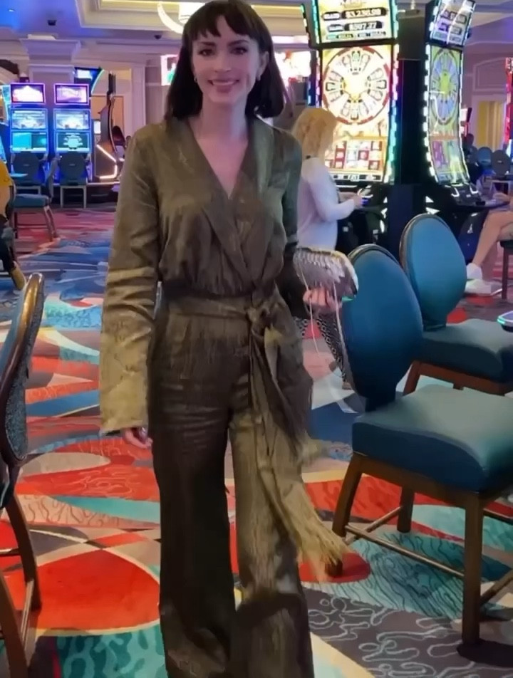 Silk jumpsuit for Vegas that feels perfectly Studio 54. #vegas #jumpsuit #70s 
