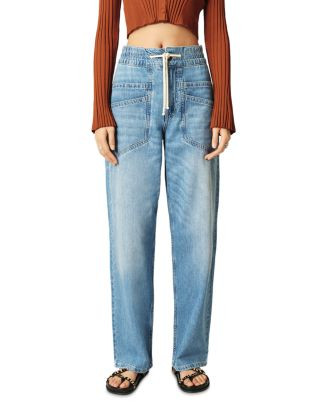 Mima High Rise Straight Jeans in Blue Jeans | Bloomingdale's (AU)