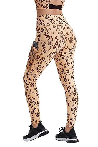 Fabletics Women's On-The-Go PowerHold High-Waisted Legging, Workout, Yoga, Maximum Compression, Flattering, 4X / Regular | 27, Desert Leopard | Amazon (US)